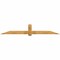 Ekena Millwork Eugene Rough Sawn Timber Gable Bracket, Western Red Cedar, 108"W x 18"H x 6"D x 6"F, 4/12 Pitch GBW108X18X0606EUG00RWR - alternate 1